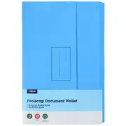 J.Burrows Recycled Document Wallet 220GSM Blue 10 Pack