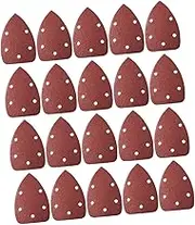 SOESFOUFU 20pcs Triangle Sandpaper Discs Aluminum Oxide Grit Sanding Pads for Electric for Efficient Polishing More