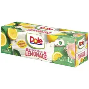 (12 Cans) Dole Strawberry Lemonade, 12 fl oz