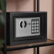 Safe Box Money Security Box with Digital Keypad Lock, Wall-in Fireproof Lockable