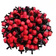 50-200pcs Adjustable Irrigation Drippers Sprinklers 1/4'' Emitter Dripper Micro