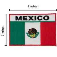 在飛比找松果購物優惠-墨西哥 Mexico 熱燙貼布 電繡背膠補丁 熱燙袖標 熱燙