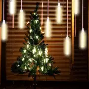 120/192 LED Meteor Shower Rain Lights Party Xmas Tree Garden Indoor Outdoor