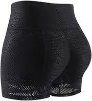 [Generic] Women's Padded Shapewear Shorts Thigh Panties Mesh Butt Lifter High Waisted Padding Hip Pads Body Shaper Underwear Hip Enhancer Tummy Control
