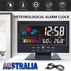 Digital LED Desk Clock Display Snooze With Temperature Calendar Weather Station