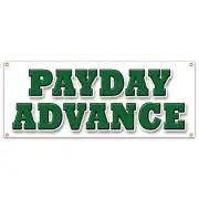 PAYDAY ADVANCE BANNER SIGN quick ez easy credit loans fast money loan