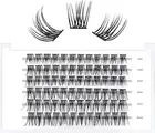 LANKIZ Individual Lashes, Lash Clusters for DIY Lash Extension at Home, Natural