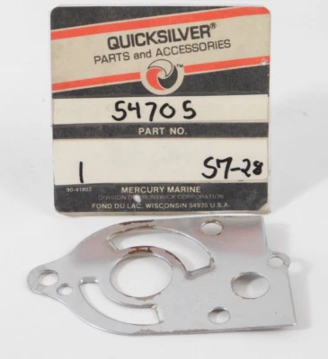 Quicksilver Mercury 54705 Water Pump Impeller Face Plate Outboard 40 50 60 70 HP