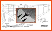 Model Airplane Plans (UC): STREAK 22" Wingspan ½A Combat by Larry Scarinzi