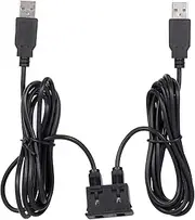 Generic 150CM Car Dash Flush Mount Two USB Port Panel Auto Boat Dual USB Extension Cable Adapter Replacement for Toyota