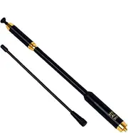 [HYS] SMA-Female VHF/UHF 144/430 MHz Retractable Antenna Dual Band Removable And Replaceable Ham Radio Aerial For Baofeng Quansheng Wouxun 2 Way Radio