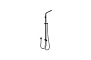 Square Black Shower Station without Shower Head and Handheld Shower