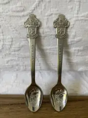 * Vintage CB Rolex Souvenir Spoon Bucherer of Switzerland Lucerne * X 2