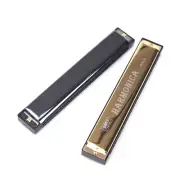 24 Hole Key Of C Play Harmonica Tremolo Harmonica Mouth Organ DoublWW