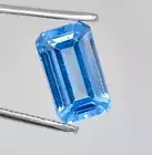7.50 Ct Natural Namibia Jeremejevite Flawless Loose Gemstone Certified 13 x 8 MM
