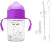 Weighted Straw Sippy Cup with Handles 200Ml & Straw Bundle - for Babies, Toddle