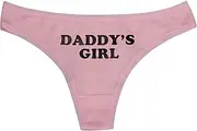 [DongKing] Sexy Thong Women Underwear Lingerie Knickers G String Daddy's Girl Print