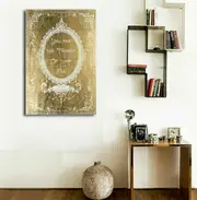 Gold Quote Stretched Canvas Print