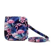 Flamingo Pattern Full Body Camera PU Leather Case Bag with Strap for FUJIFILM instax mini 9 / mini 8+ / mini 8