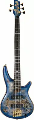 Ibanez SR2605 CBB Premium Electric 5-String Bass With Bag(Pgpbb) (Cerulean Blue