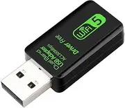 Fahgaer Driver-Free USB Wireless Network Card Router WiFi Network Signal Computer Receiver 5G Dual-Band Gigabit 1300M for PC