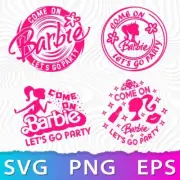 BARBIE PARTY SVG, DESIGNS BUNDLE, CUT FILES, SVG for Cricut