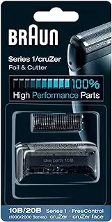 Braun Series 1 Shaving Head, Electric Shaver, Replacement Shaver Part Compatible with Men's Series 1, 10B, Black, Pack of 1