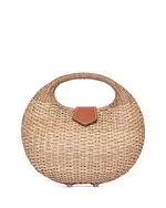 Kayu Ines Small Straw Top Handle Bag