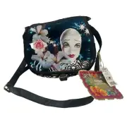 Desigual designer Cirque du Soleil shoulder bag Purse Retro Bols Blabla zebra