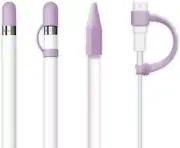 [4-Piece] for Apple Pencil Cap/Apple Pencil Tip Cover/Cable Adapter Tether/Apple