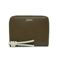 在飛比找momo購物網優惠-【LOEWE 羅威】Knot Compact Zip 繩結環