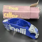 Vintage Cinelli ALTER Stem Blue & Silver 140mm 25.4mm 1in Steerer 26.0mm Clamp