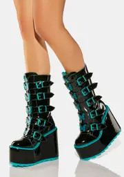 [Y.R.U.] Black Dune Butterfly Boots
