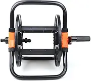 Portable Hose Pipe Reel,Garden Hose Reel Cart with Handle Portable Water Hoses Retractable Carts Metal Retractable Handle Holds 100 Feet of 1/2-Inch Hose for Yard, L,One Color-Can Store 30m