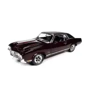 AutoWorld 1:18 Scale Olds Cutlass SX Class of 70 1970 Diecast Model Car Burgundy