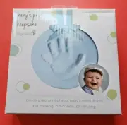 TINY IDEAS BABY'S PRINT HAND OR FOOT KEEPSAKE SET NEW NON TOXIC AIR DRY BLUE