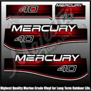 MERCURY - 40 hp - OUTBOARD DECALS