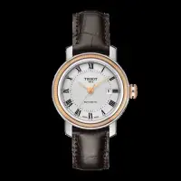 在飛比找Yahoo!奇摩拍賣優惠-Tissot 天梭港灣系列皮帶機械女腕錶 T09700726
