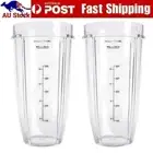 2Pack 24oz Cups Replacement for Nutri Ninja Blender Auto iQ 900w 1000w 1500w AU