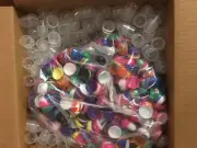 100 Empty 1" 1.1 Acorn Style Vending Machine Capsules Stuff w/ toys party favors