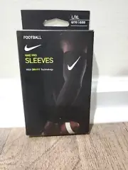 Nike Pro Dri Fit 3.0 Compression Football Arm Sleeves Men's Size L/XL Black New