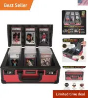 Red 120+ Slab Card Case: Storage for PSA Graded Cards & Collectibles