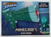 NERF Super Soaker Minecraft Glow Squid Water Blaster Gun - BRAND NEW