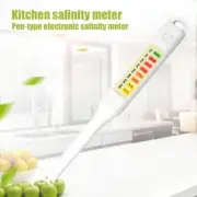 Electronic Food Salinity Tester Pen LED Indicator Salt Concentration Meter AU