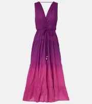 [Velvet] Velvet Marilyn cotton voile midi dress AU 16 purple