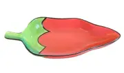 Clay Art Chili Pepper Dish Bowl Chili Fiesta Mexican Serving Bowl Salsa Dip 10x4