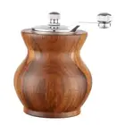 Salt and Salt Grinder Wood Kitchen Tool Pepper Mill Mini Manual Multipurpose