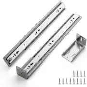 22 Inch Drawer Slides - 10 Soft Close Heavy Duty Side Mount Ball Bearing Drawer