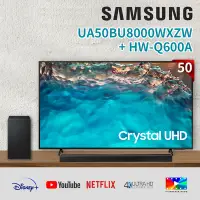 在飛比找Yahoo奇摩購物中心優惠-【送聲霸】SAMSUNG三星 50吋 4K UHD連網液晶電