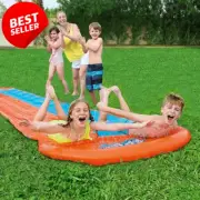 H2OGO Double Lane Slip and Slide Water Slide with Sprinklers Outdoor Toy Kids Ad